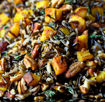 Vegan Black Rice Recipe with Roasted Acorn Squash | Andrea de Michaelis ...