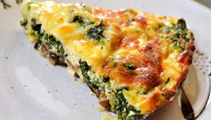 Easy Lowfat Spinach Cheese Quiche Using Eggbeaters | Andrea de ...